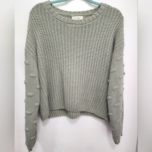 Jessica Simpson Light green crop top sweater - Large